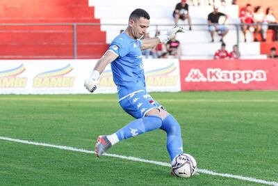 Héctor Adán Espínola Varela (el domingo cumplió 32 años), arquero del equipo de Nacional.