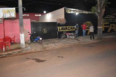 Lavadero ubicado en la parte trasera de la Seccional Colorada Nro. 217 "Dr. Domingo Montanaro".