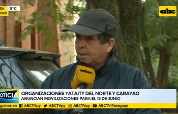 Dos comunidades, una de San Pedro y otra de Caaguazú, se movilizarán este miércoles.