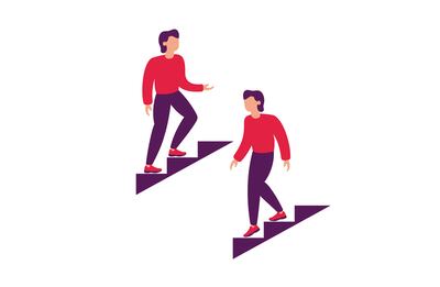 Antónimos: subir - bajar.