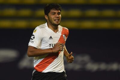Robert Rojas, zaguero paraguayo de River Plate.