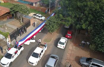 realizan caravana en Ñemby para exigir transparencia