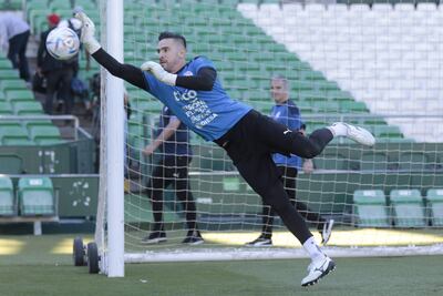 Antony Silva (38 años), ayer en el entrenamiento albirrojo