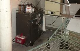 El ventarrón destechó la zona de internaciones.