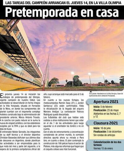 Pretemporada en casa