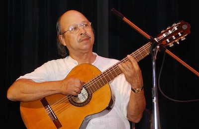 Serafín Ullón durante un concierto en el año 2002. Formó a varias generaciones de guitarristas.