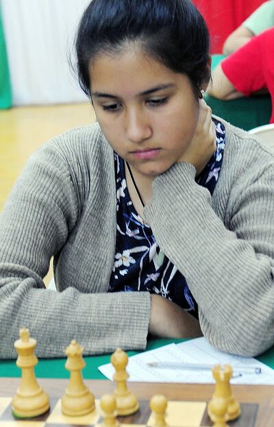 Paula Oviedo, juvenil ajedrecista.