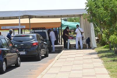 En el vacunatorio de la Costanera de Asunción hoy asistieron 70 personas.