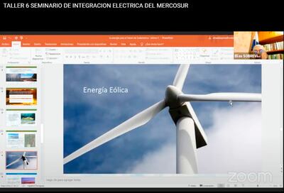 El Ing. Elías Díaz Peña, de Sobrevivencia, expuso ayer en el Seminario de Integración Eléctrica del Mercosur.