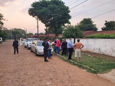 Sitio en donde se realizó el procedimiento de detención, en Luque.