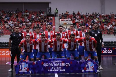 Selección paraguaya que participa en la Conmebol Copa América. Hoy enfrenta a su par de Perú.