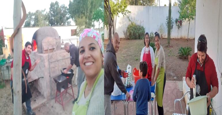 Un tatakua paraguayo-español. Chipa apo en España.