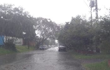 Esta mañana hubo lluvia, pero no se registro un fuerte temporal en la zona.