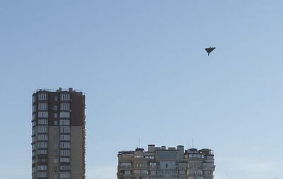 Un dron ataca Kiev, Ucrania, el pasado 17 de octubre.