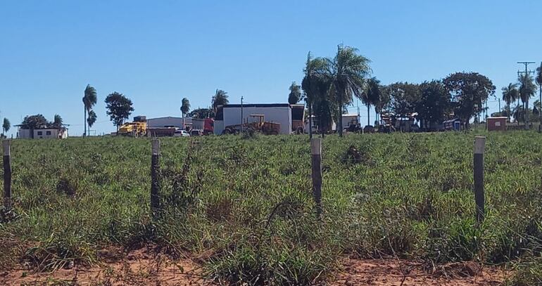 Sede de la constructora Barrrail,  en la zona de Bella Vista Norte, Amambay.