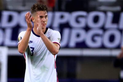 Matthew Hoppe, 20 años, jugador del Schalke 04, marcó el gol de la victoria para EE.UU. ante Jamaica.