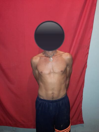 Miguel Ángel Adorno, detenido.