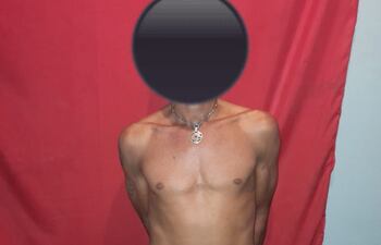 Miguel Ángel Adorno, detenido.