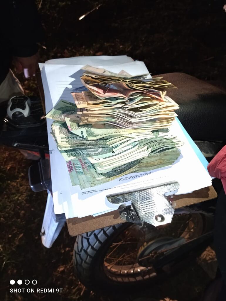 El dinero que iba a ser usado para financiar el golpe, según la Policía.