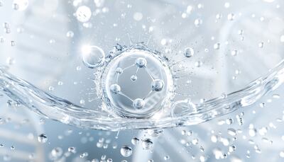 Moléculas de agua.
