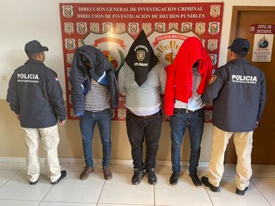 Los sindicados fueron detenidos y traslados hasta Ciudad del Este.