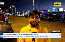 Vehículos incautados y un detenido