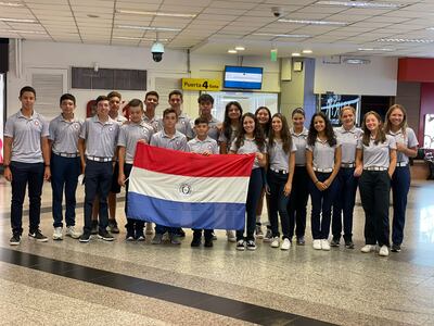 La delegación paraguaya de golf que competirá en Córdoba, Argentina.
