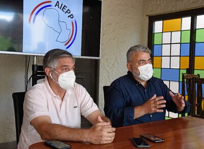 Luis Ramírez y Luis Cáceres, dirigentes de la AIEPP.