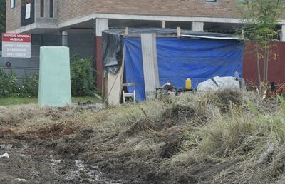 Sobre Pizarro, un predio municipal fue destinado para los damnificados e instalación de baños.