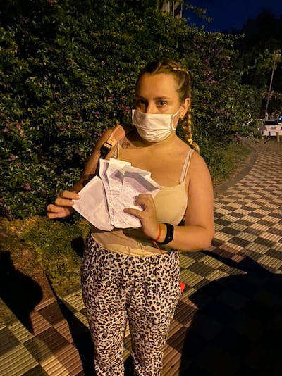 Teresita Coronel, denunciante.