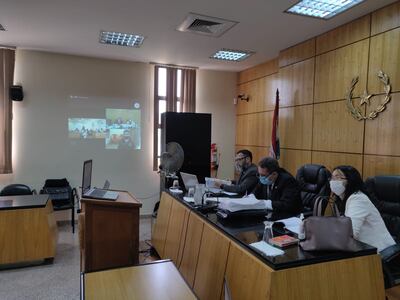 Tribunal de Sentencia que condenó al violador.