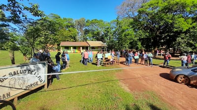 La USF que fue tomada en la Compañía San Jorge de Tembiaporâ.
