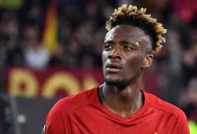 Tammy Abraham, delantero inglés que juega en la Roma.