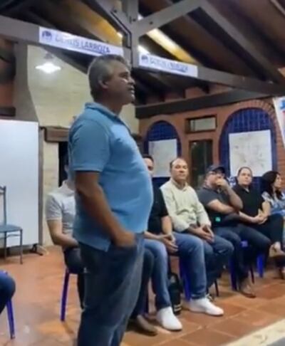 Alexis Ocampos, concejal llanista de Fernando de la Mora. (captura de Twitter).).