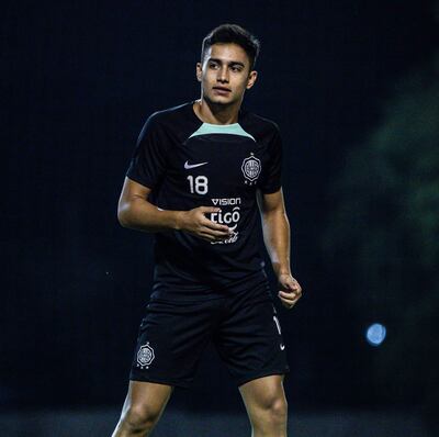 Víctor Sebastián Quintana Herrera (20 años) acumula 11 partidos en la Primera de Olimpia.
