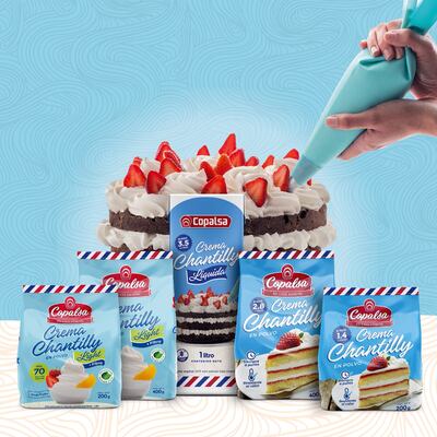 Chantilly en polvo ligth ya está disponible en el mercado.