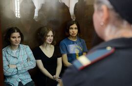 Las Pussy Riot en la corte, en una foto de 2019.