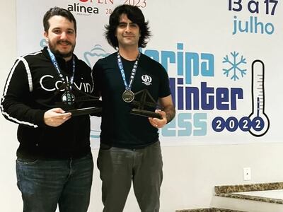 Los GM Axel Bachmann Schiavo (32 años) y José Fernando Cubas (40) vienen de lograr el primer y segundo lugar, respectivamente, en un torneo de Brasil.