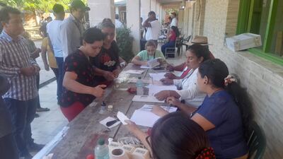 Buena presencia de electores en Fuerte Olimpo. Hubo discusiones por la presencia de acompañantes.