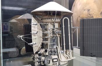 Réplica del aparato Mars 2 captadas en el Museo de la Cosmonáutica de Moscú.