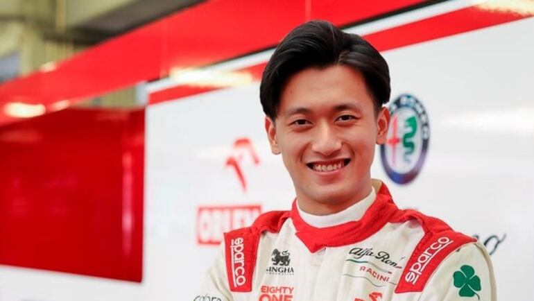 El piloto chino, Guanyu Zhou debutará con el equipo Alfa Romeo Racing Orlen en 2022.