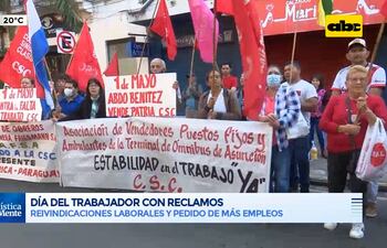 Día del trabajador en medio de reclamos