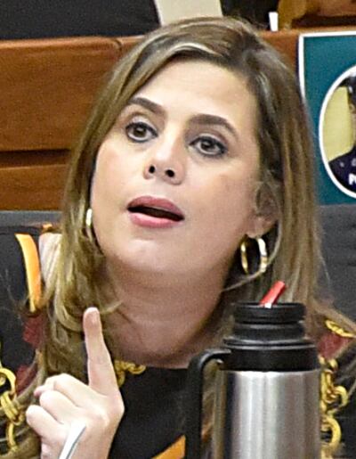 Kattya González (PEN), presidenta del Frente Parlamentario contra la Corrupción e Impunidad de la Cámara Baja.