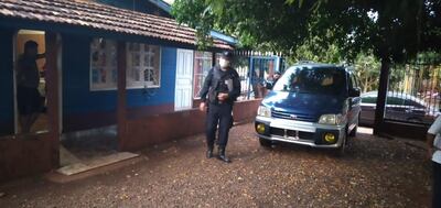 El furgón robado fue encontrado en una vivienda alquilada por Eduardo Enrique Palma Dávalos.