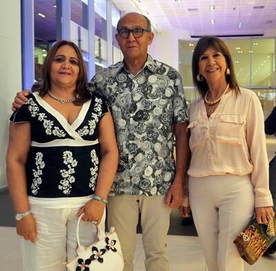 Lucina Barrios de Guzmán, Jorge Guzmán Macchi e Irene Rojas.