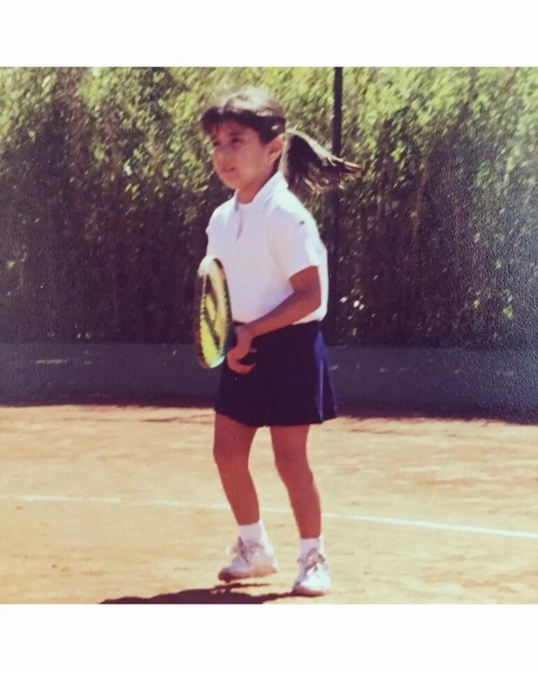 Verónica Cepede comenzó a practicar tenis a los cinco añitos. (Instagram/Vero Cepede Royg)