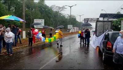 Celebración en la frontera de Salto del Guairá