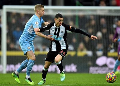 Miguel Almirón fue titular en el cotejo ante el Manchester City.