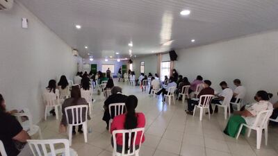 Presentación del programa semáforo de combate a la pobreza en Curuguaty.