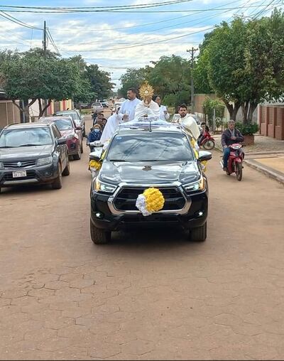 La procesión se llevó a cabo tras la misa, el recorrido comprendió varios barrios de la ciudad de Concepción.